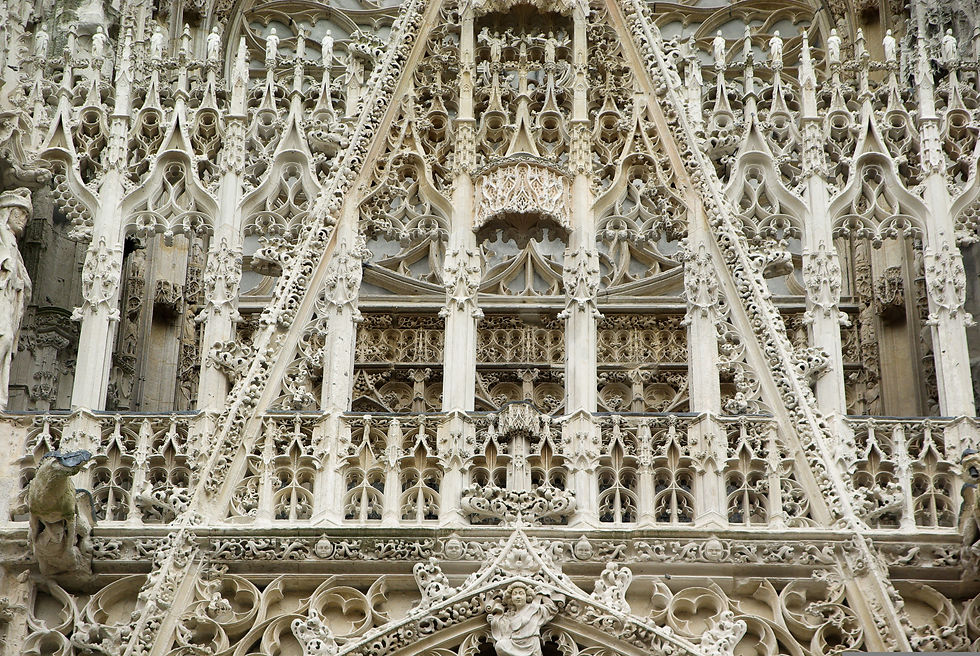 Rouen Cathedral. Image by jacqueline macou from Pixabay
