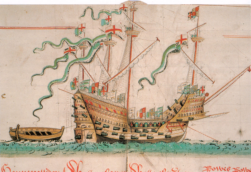 Royal Navy Tudor warship The Mary Rose