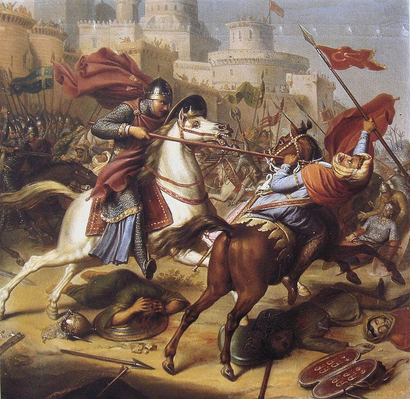 Robert Curthose during the Siege of Antioch, as imagined by Jean-Joseph Dassy
