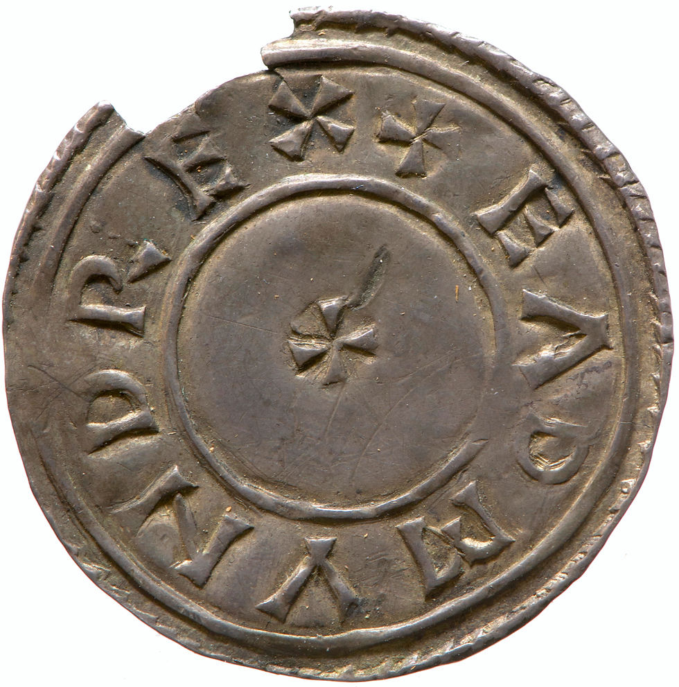 picture of a Silver penny of Edmund I, king of the English