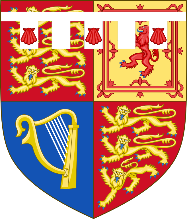 Royal shield of arms of Prince harry, duke of sussex.