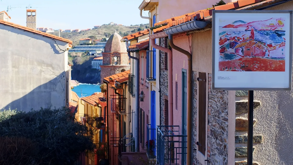 Le parcours en plein air "Chemin du fauvisme" à Collioure © OT Collioure