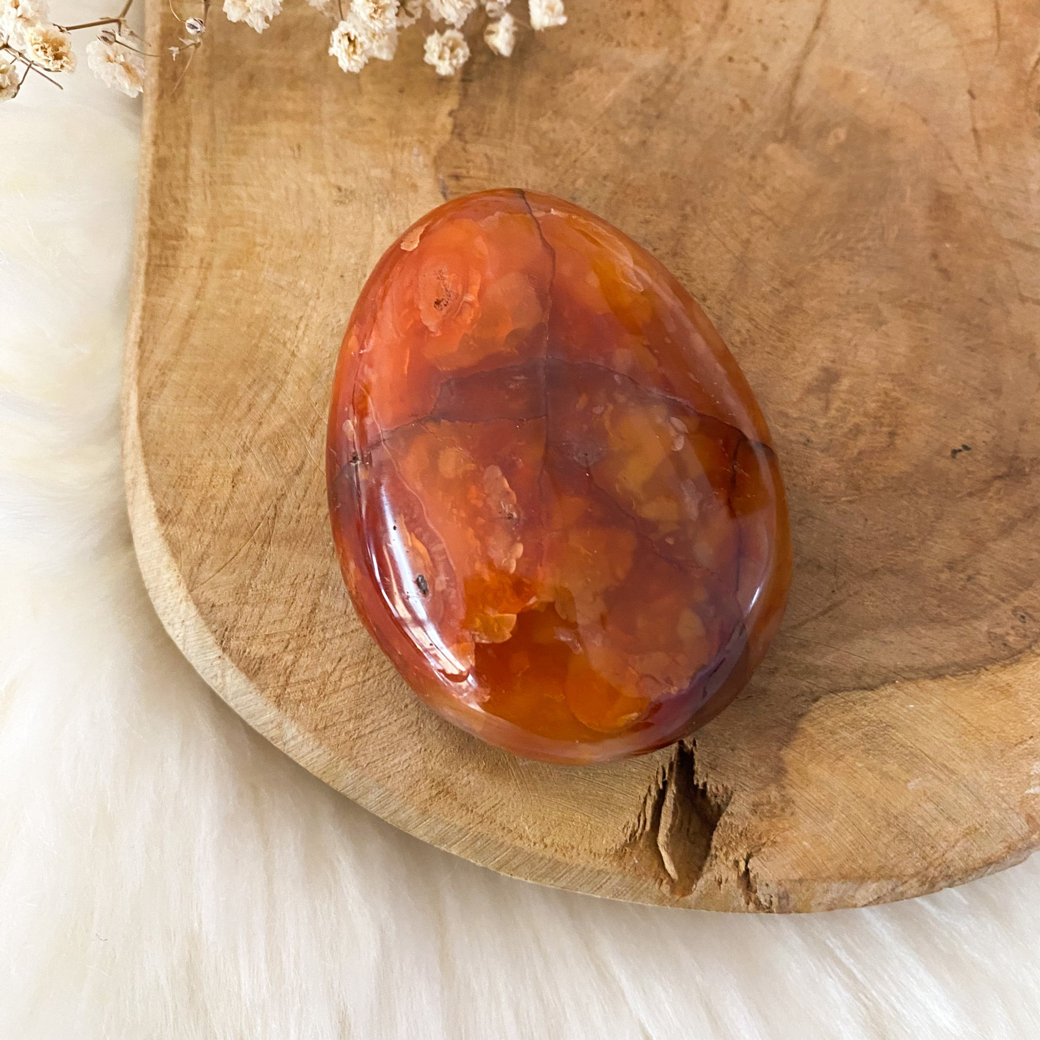 Carneool grote trommelsteen