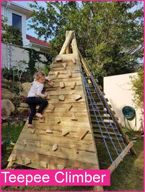 Rustics Jungle Gyms Teepee Climber