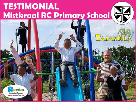 Rustics Jungle Gyms Tarantula Play System Testimonial Mistkraal RC Primary School