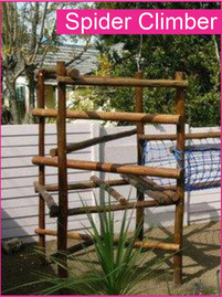 Rustics Jungle Gyms Spider Climber