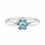 Thumbnail: Sterling Silver Opal Paw Print Ring