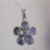 Thumbnail: Sterling Silver Forget-Me-Not Opal Pendant