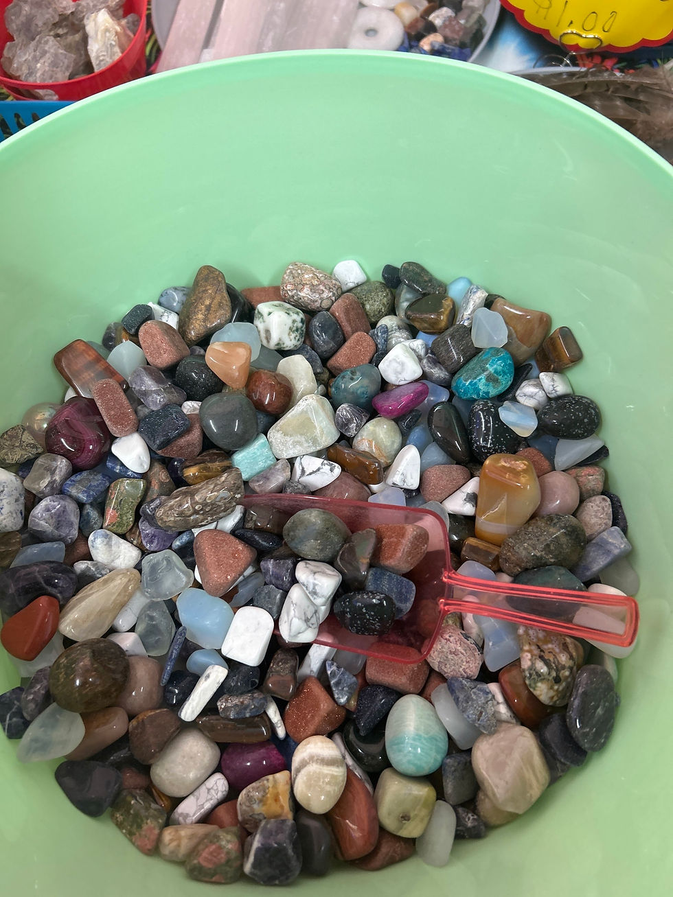 Thumbnail: Scoop of Tumbled Crystals