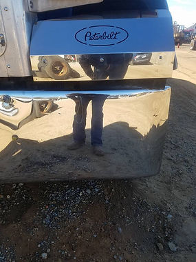 metal bumper polishing