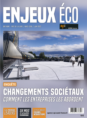 Maquette et mise en page du magazine Enjeux Éco - juin 2022