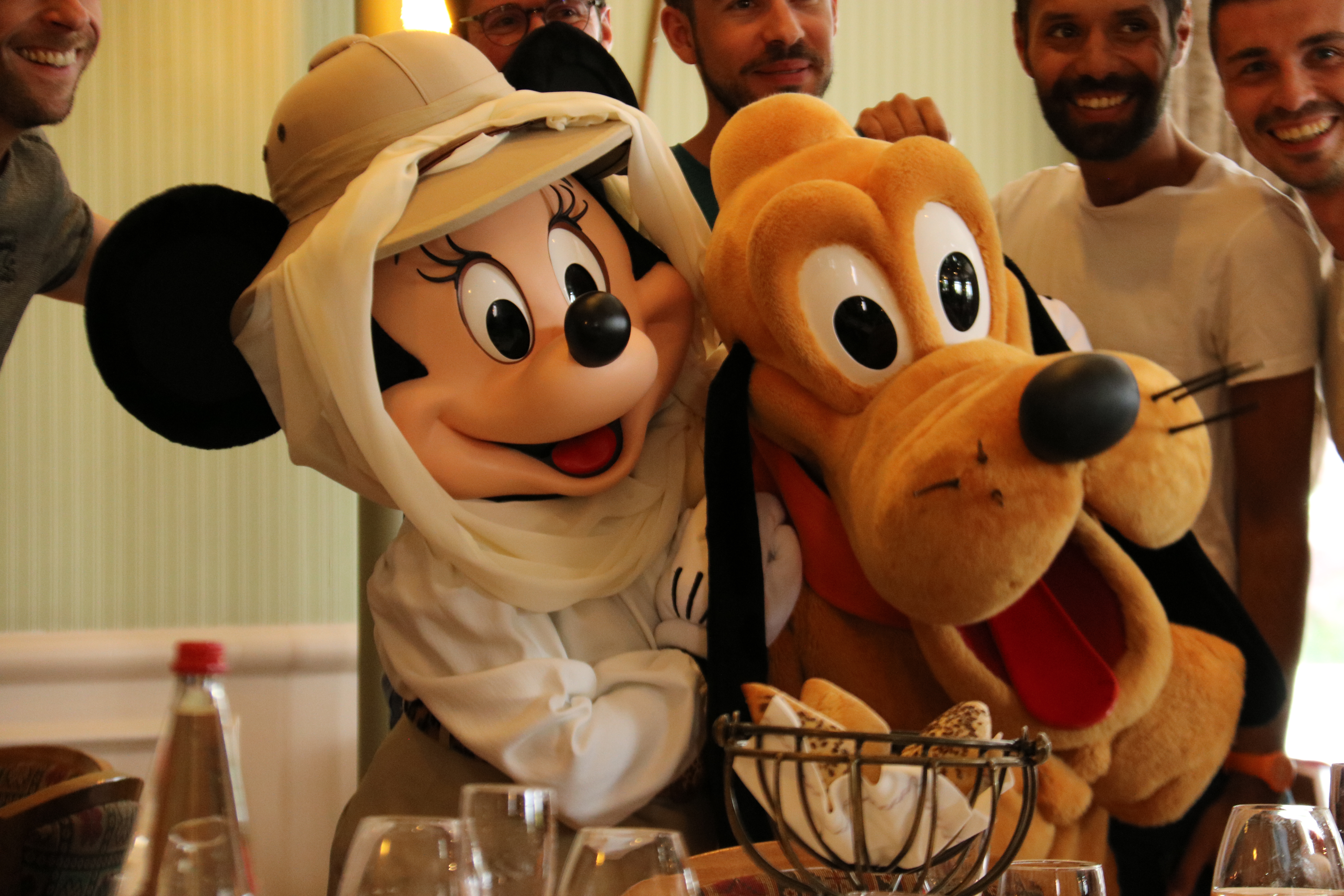 Minnie and Pluto
