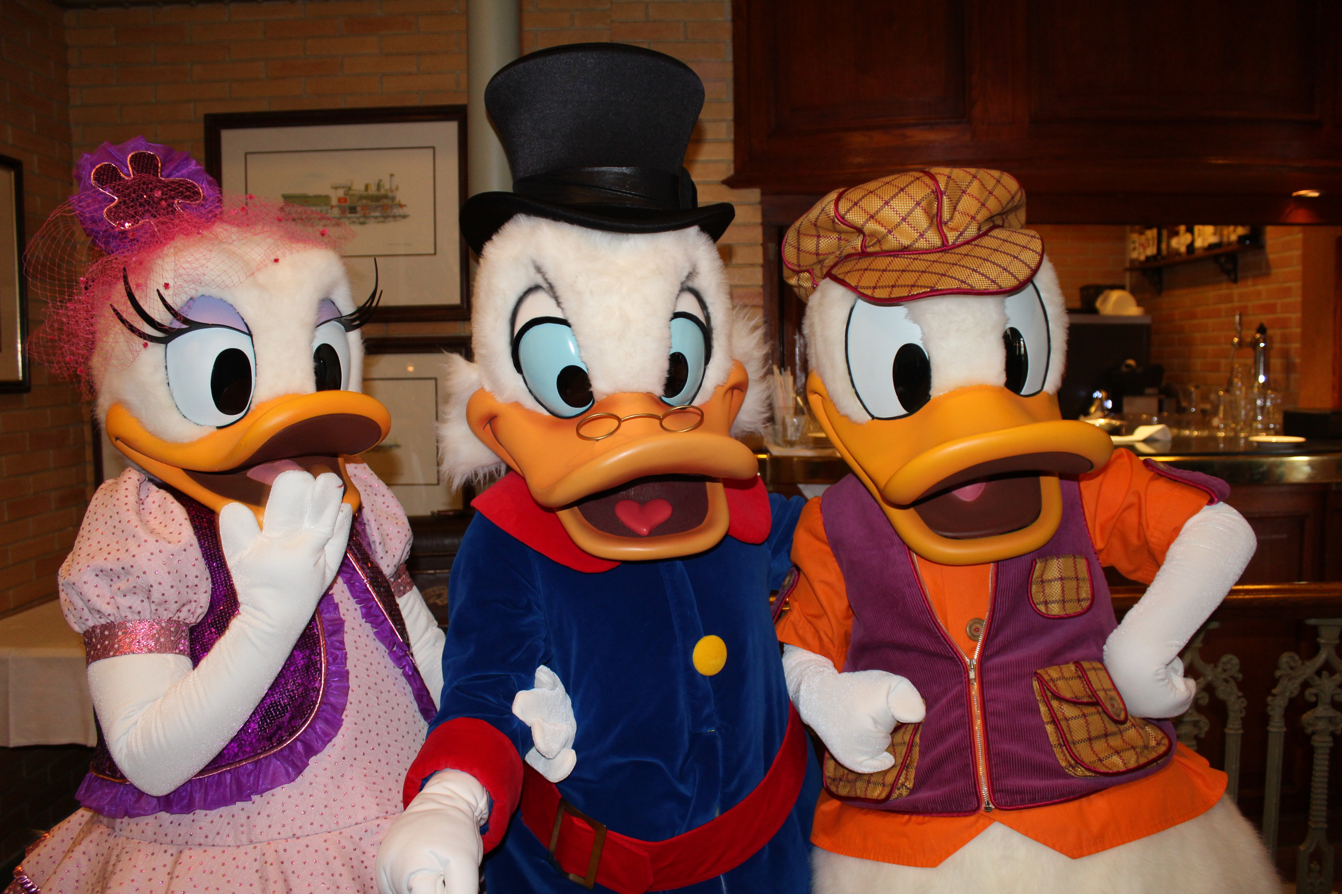 Daisy, Scrooge, and Donald