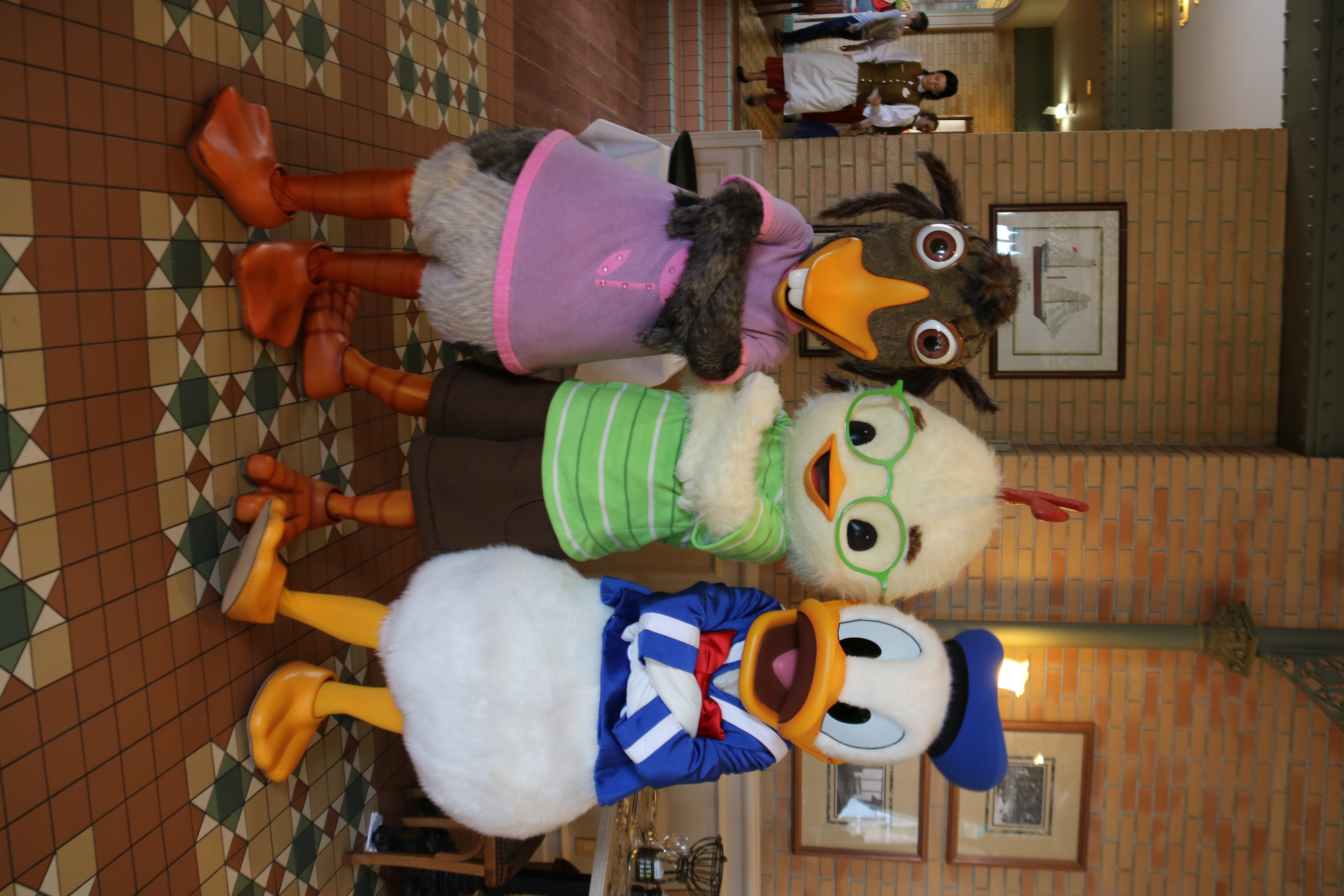Abby, Chicken Little, and Donald