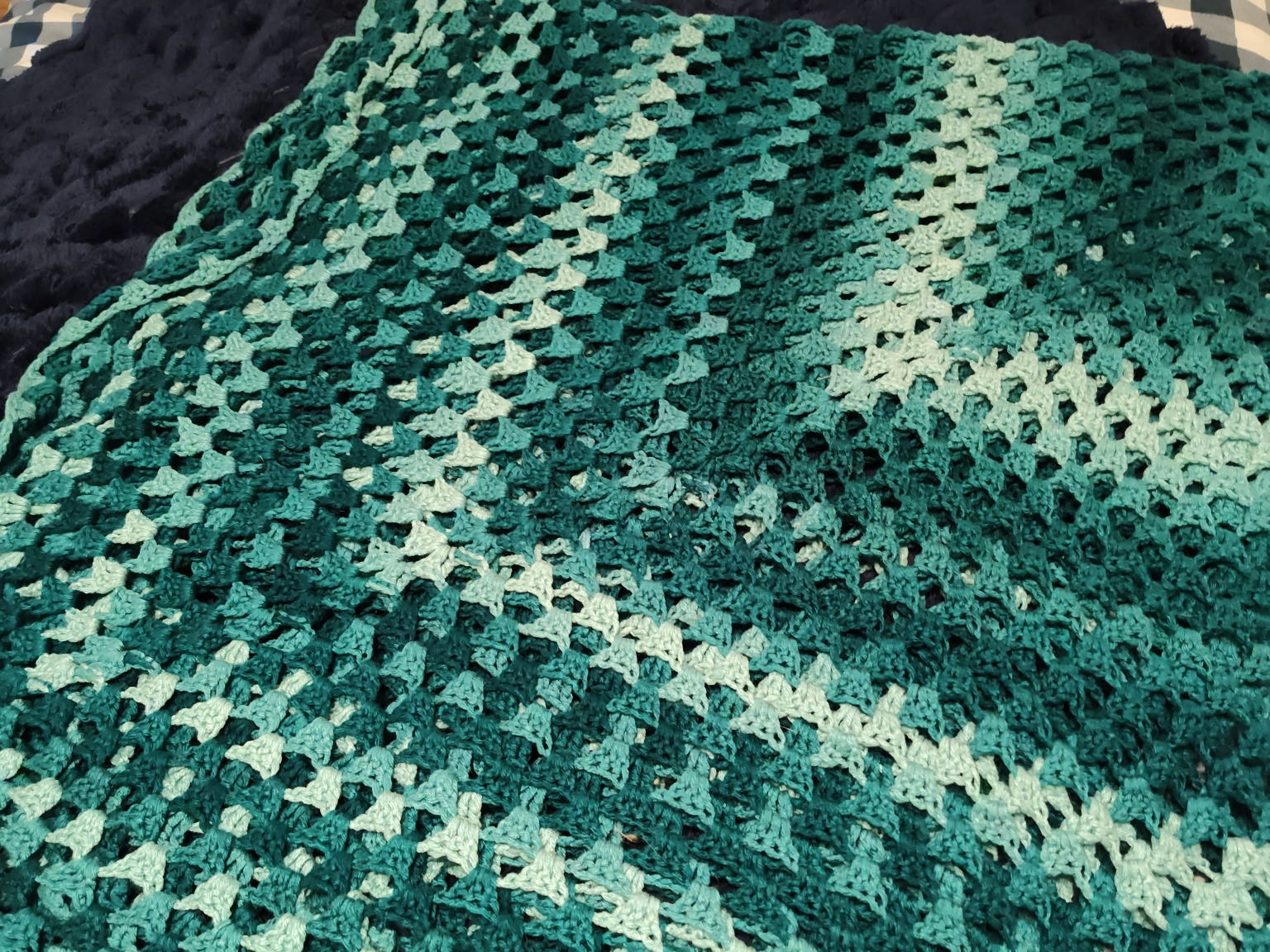Custom Crochet Blanket Made to order Size varies per customer request