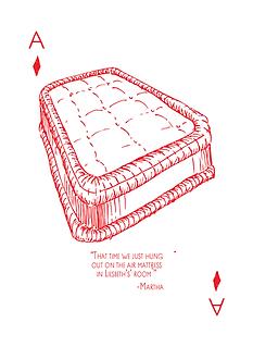 card illustration of an air-matress
