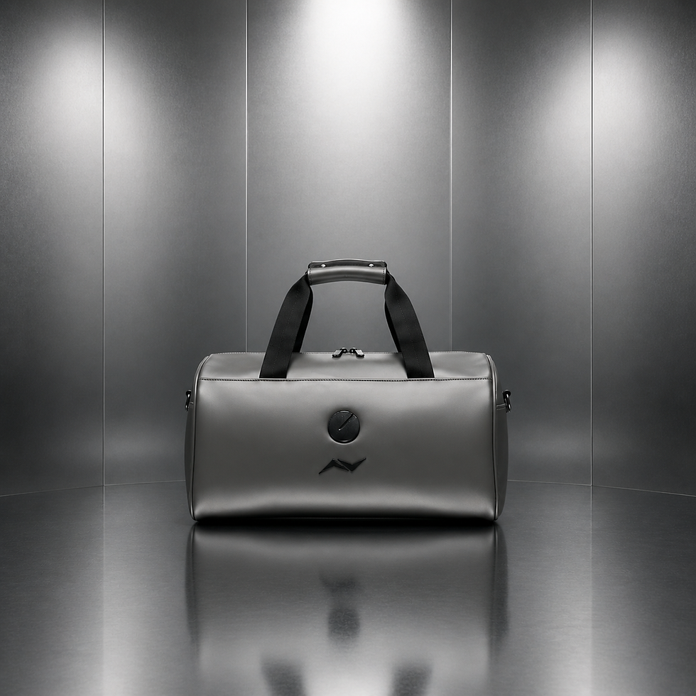 Sleek duffel in a metallic space.png