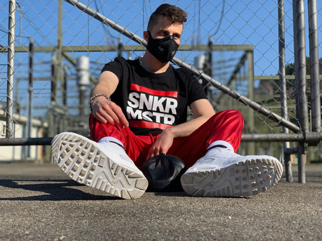 sk8erboy socks and sk8erboy snkr mstr t-shirt. snkr mstr