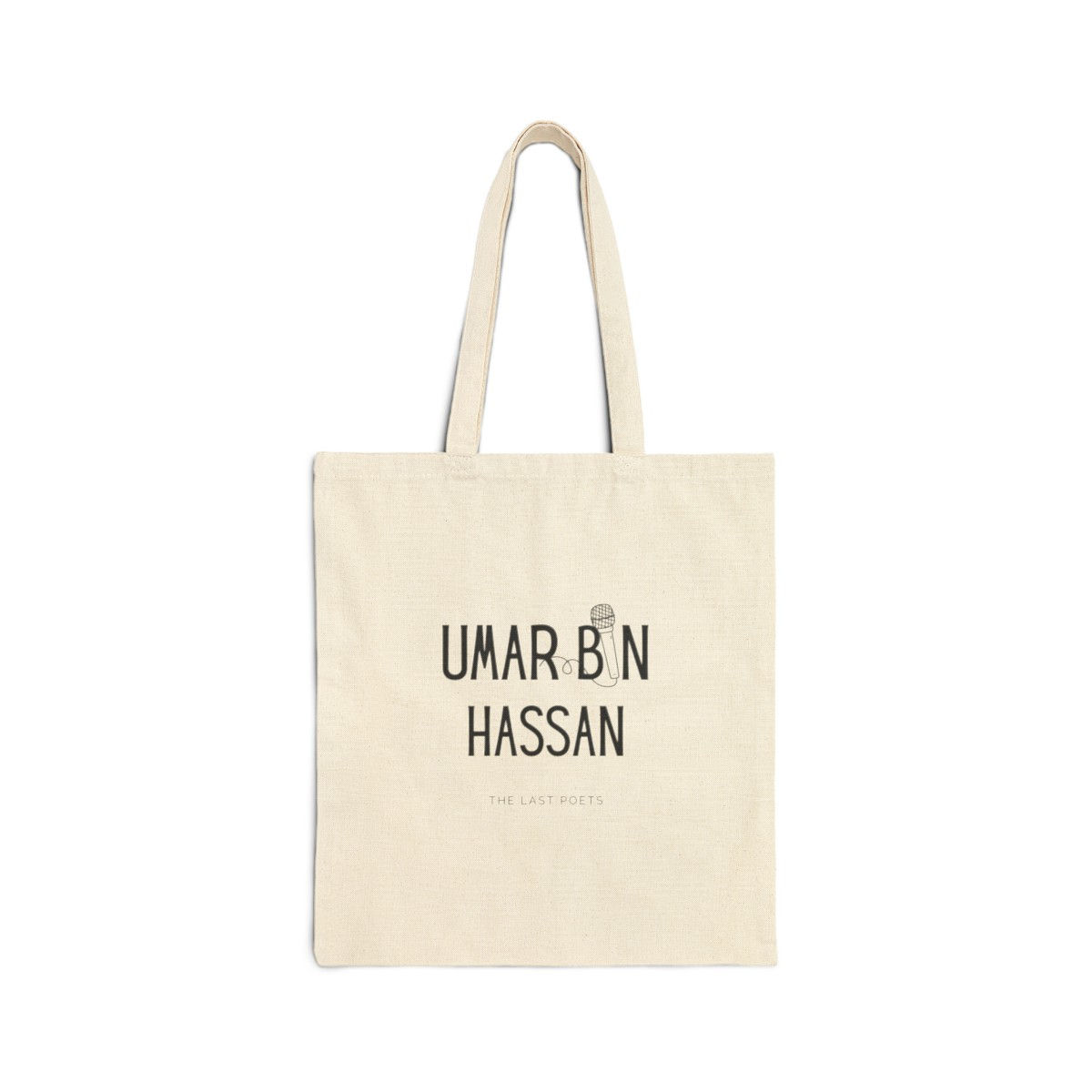 Drop the Mic Cotton Canvas Tote Bag