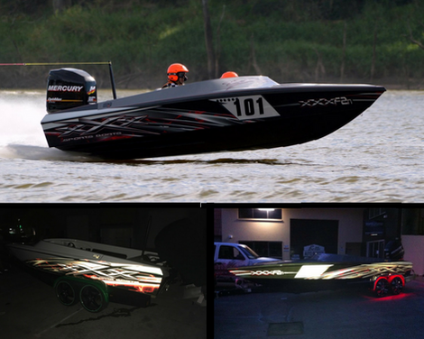 SKI RACE BOAT