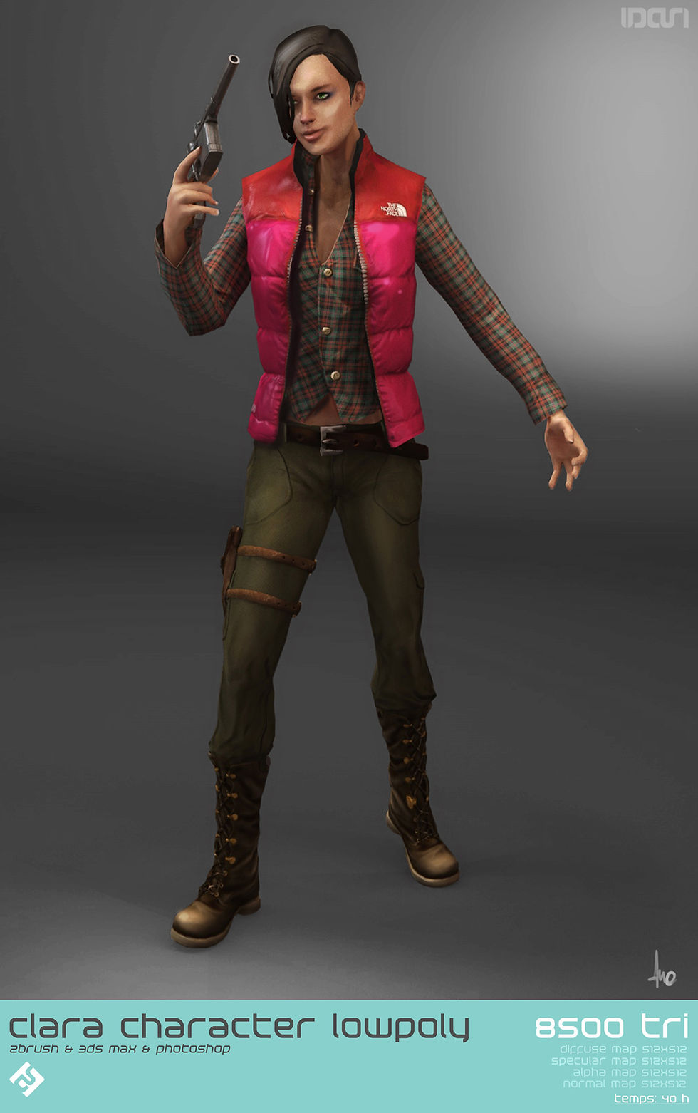 Clara lowpoly