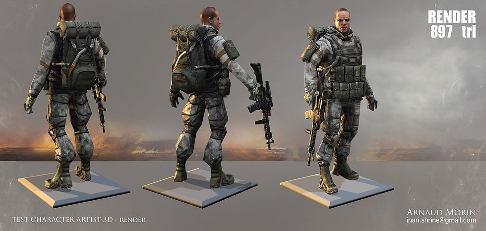 Lowrez 900 tris + texture
