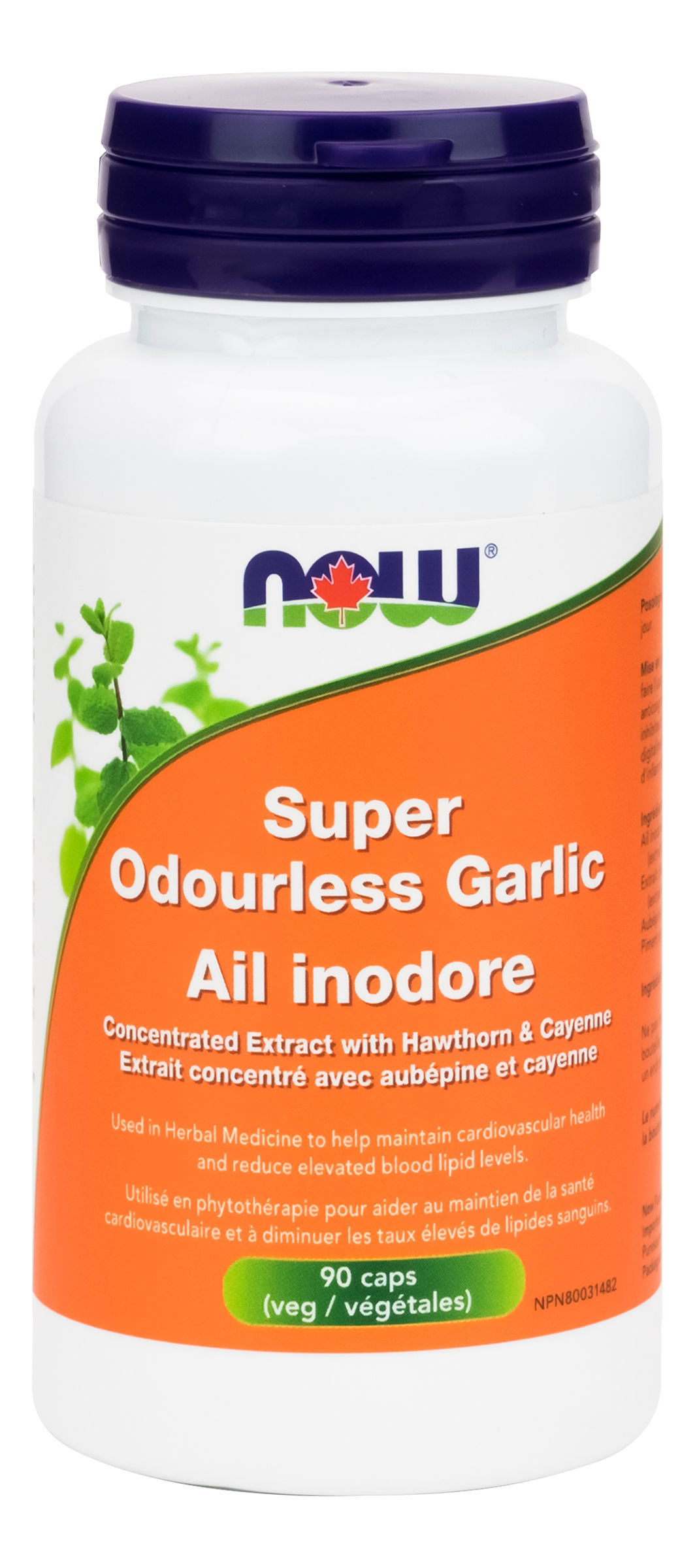 Super Odourless Garlic: 90 Capsules (NOW)