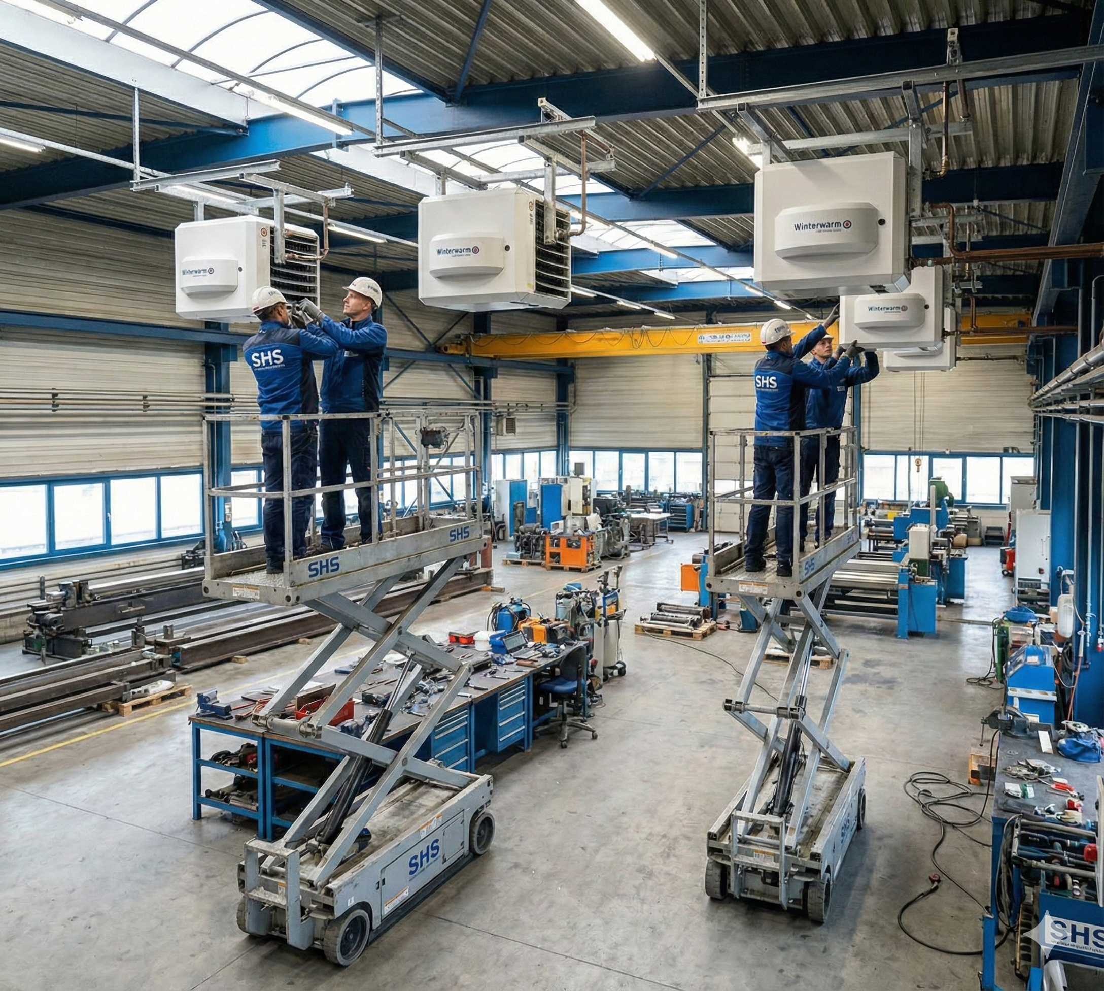 Poziomowanie nagrzewnicy Winterwarm