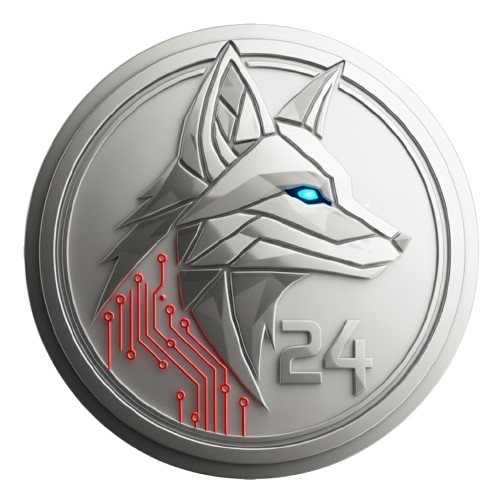 FOX24 Silver F24S token symbol, representing spring purity and transactional security.