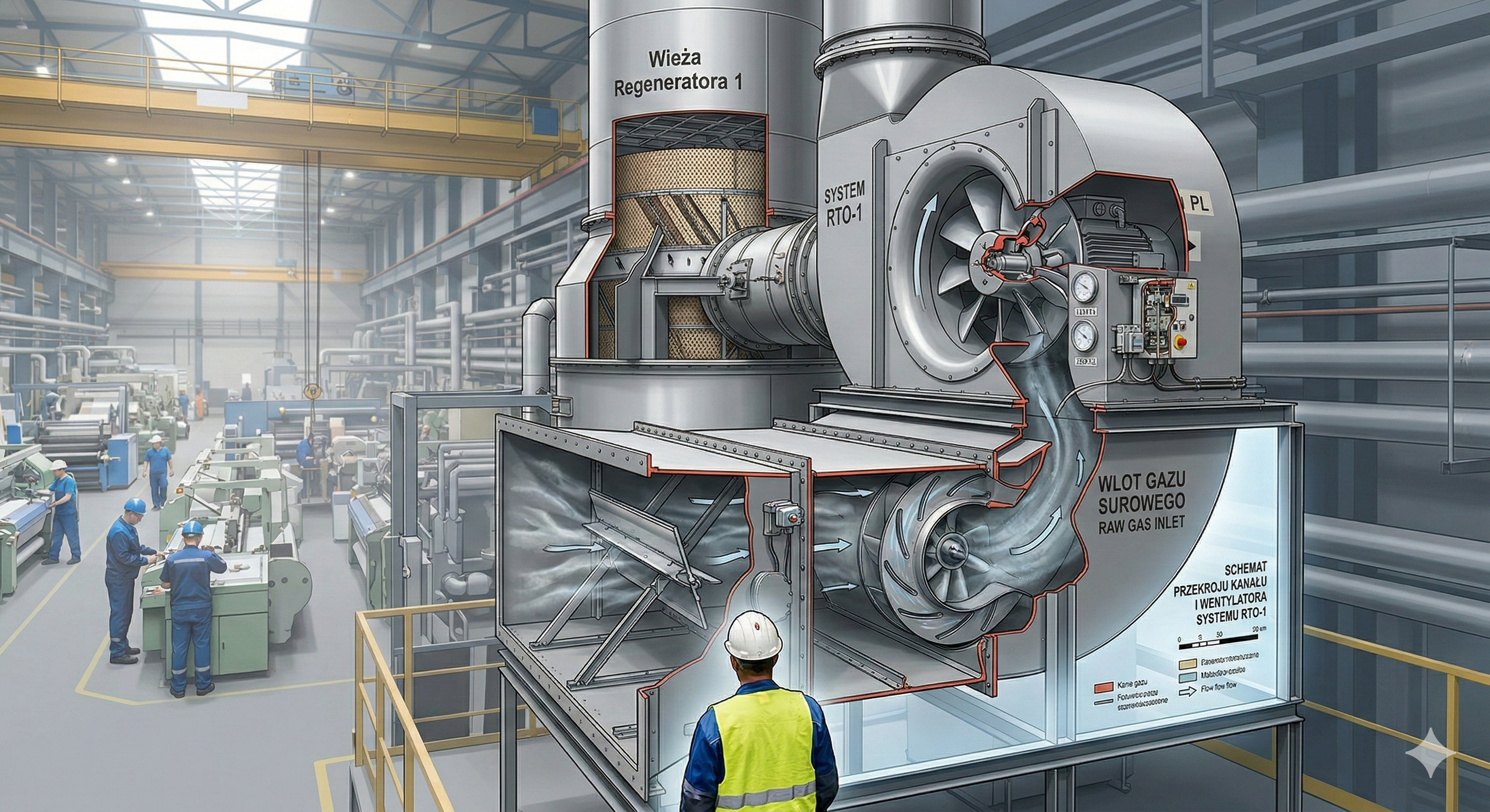 Wlot gazu surowego - ilustracja 1