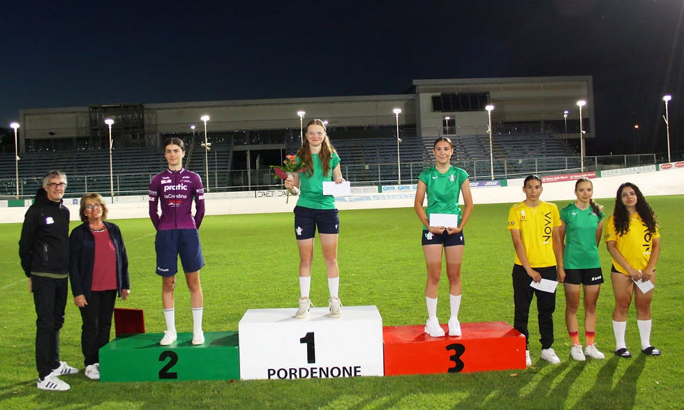 Il podio dell'Eliminazione femminile