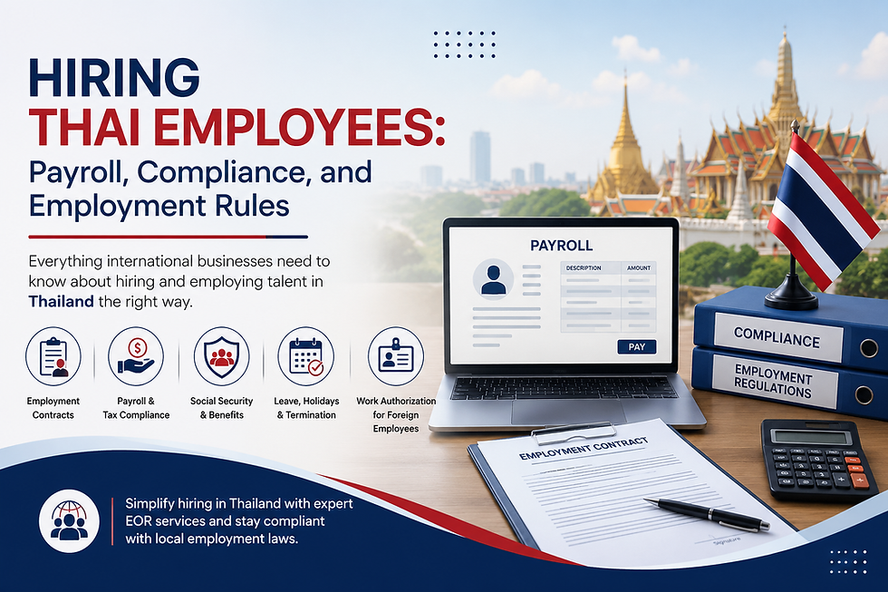 Hiring Thai Employees: Payroll, Compliance, and Employment Rules
