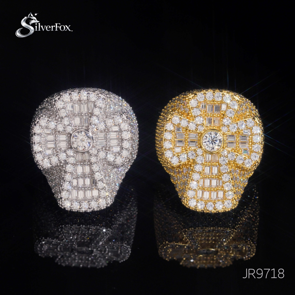 JR9718 クロス リング|Moissanite × S925