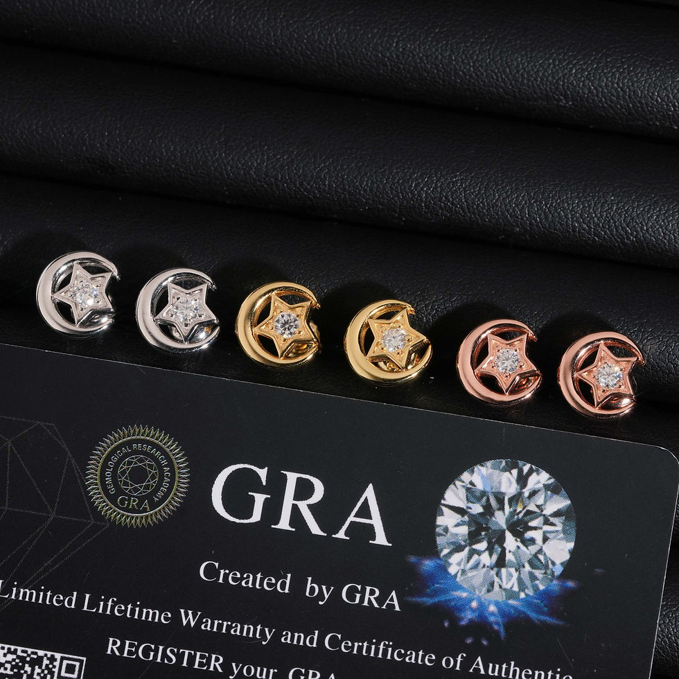 サムネイル： ZE0520 スターサークルピアス  |  Moissanite ×S925