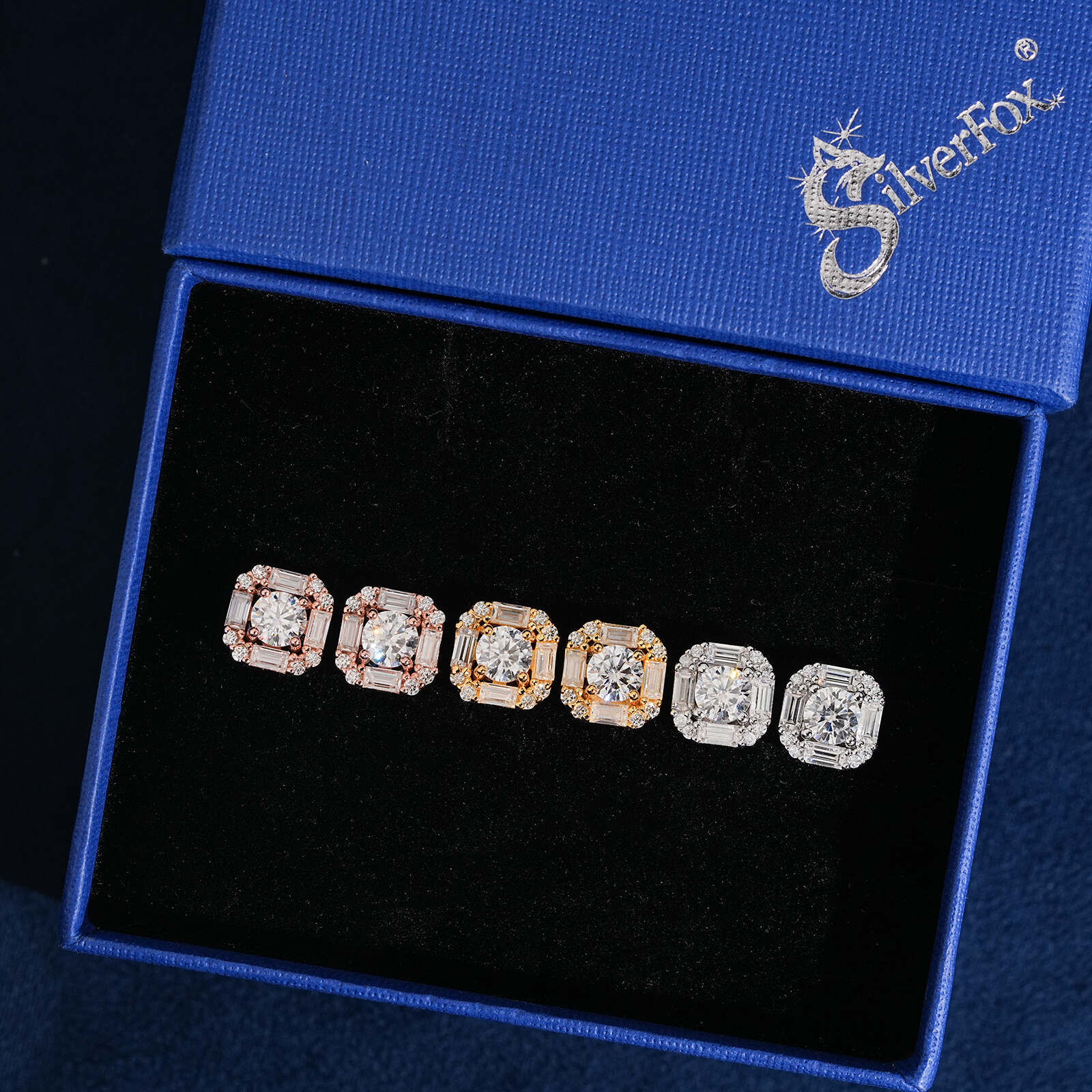 ★E4660/JE8278 スタンドバケットピアス|Moissanite × S925