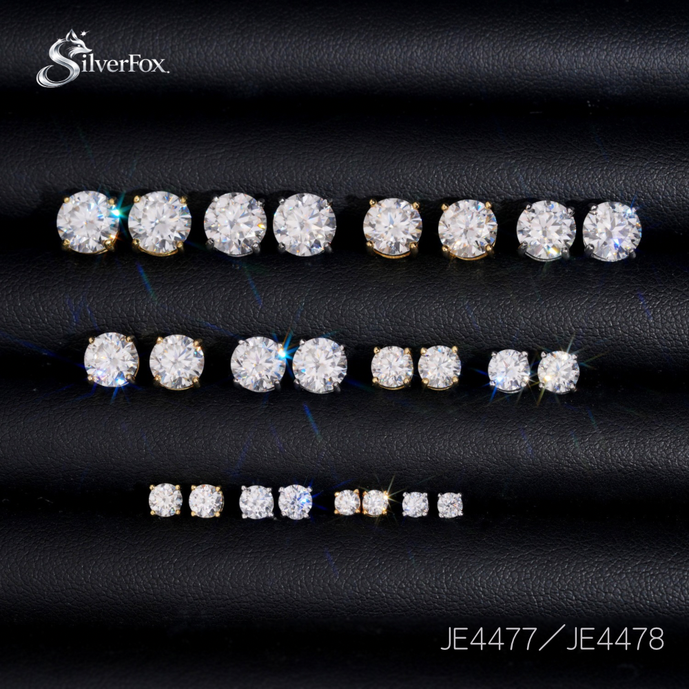 JE4477/JE4478 ラウンドカット ピアス