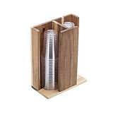 Acacia Glass Holder 2 Comp. Leone, 23x12x30cm