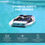 Thumbnail: SkimAtom smart pool surface cleaning robot with motor jets, Bluetooth control, and eco-friendly design for debris-free pools