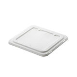 3-Compartment Cellulose Pulp Take Away Box Lid Leone, 24.5x22.5x1.5cm