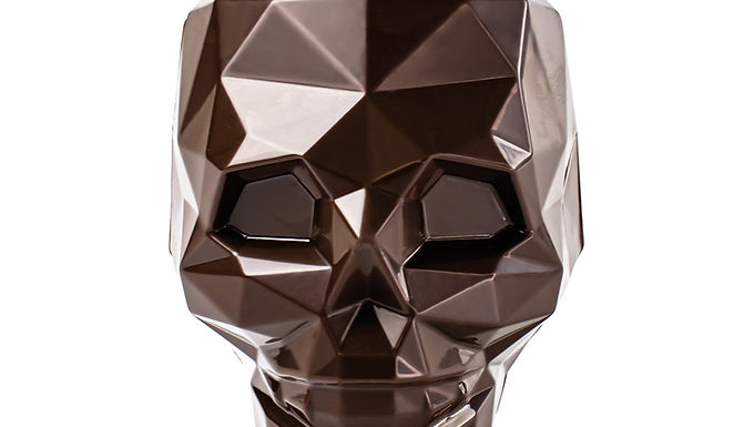 3D Skull Chocolate Mold - Martellato Amleto, Thermoformed Plastic