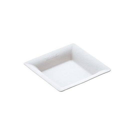 Bio Pulp Fingerfood Square Plate Leone, 6.5x6.5x1cm