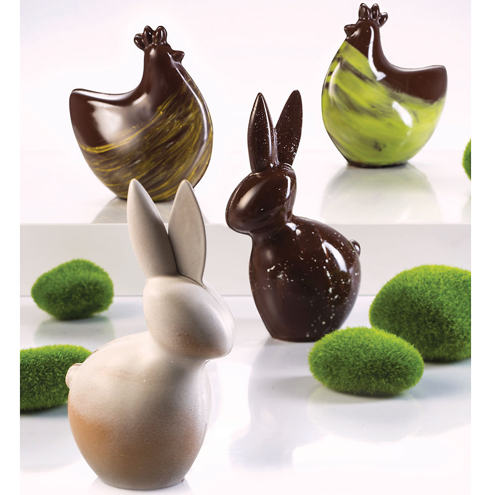Thumbnail: 3D Easter Chicken Mold by Martellato, Thermoformed Plastic, 108x75x120mm