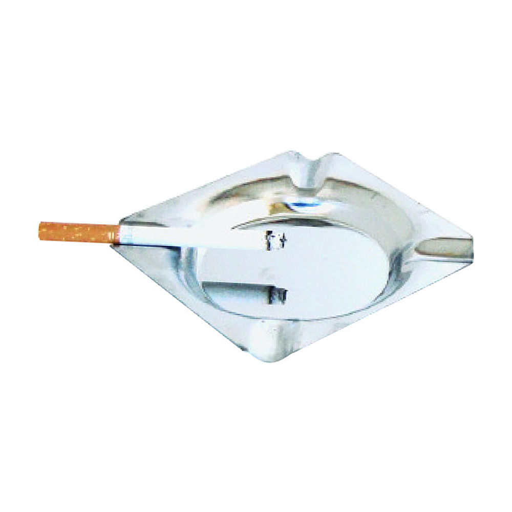 Ashtray, Square, Inox, 12x12x2cm