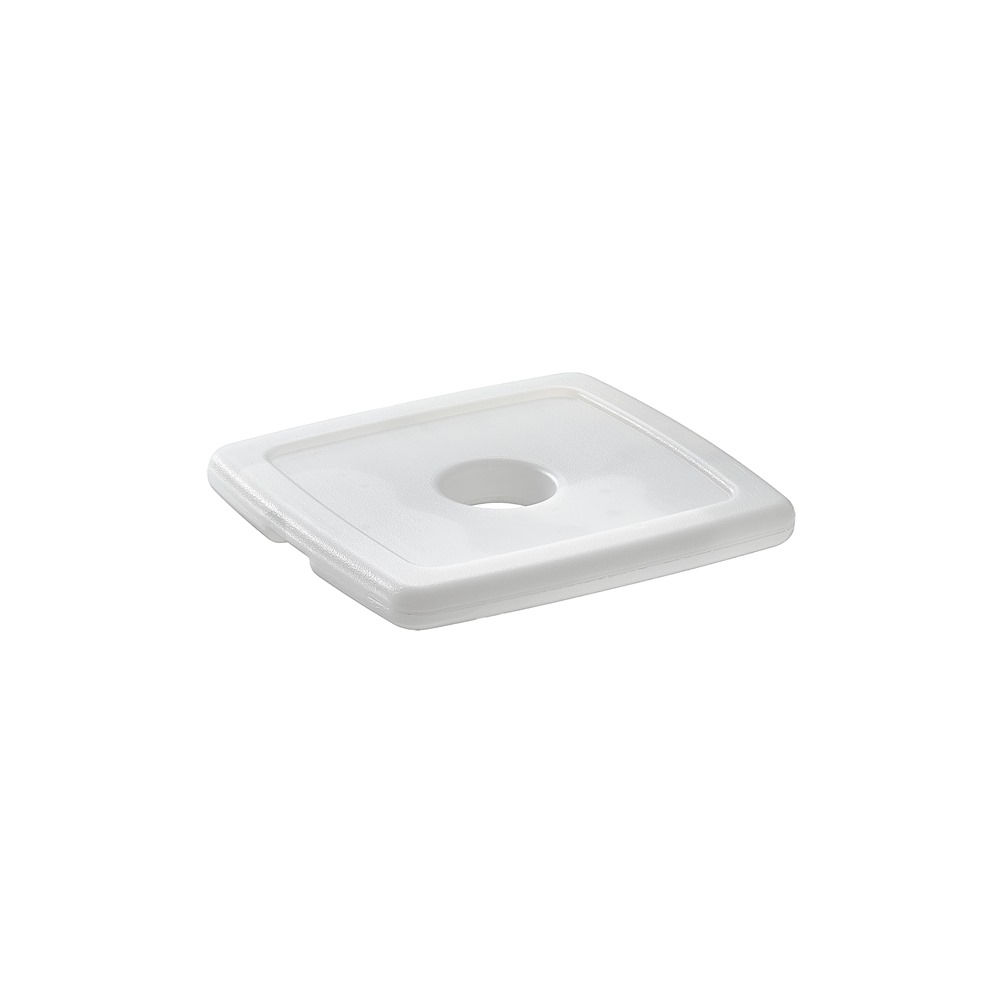 Cooling Square Plate Leone, White, PP, 13.5x12.5x1.4cm