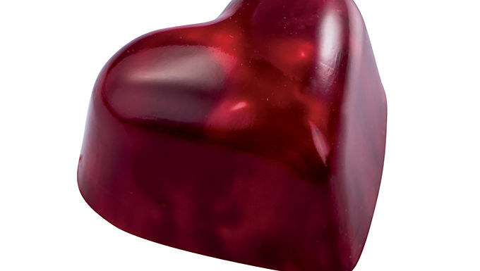 Chocolate Mold MA1526 Martellato Hearts, Polycarbonate, 35 pcs, 34.7x22x15mm, 8g