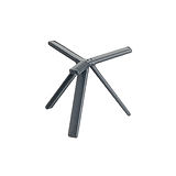 Buffet Stand Leone, Anti Skid Coated S. Steel, Grey, 20x20cm