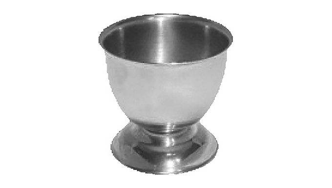 Egg Cup, with Stem, Inox, Ø5x4.8cm