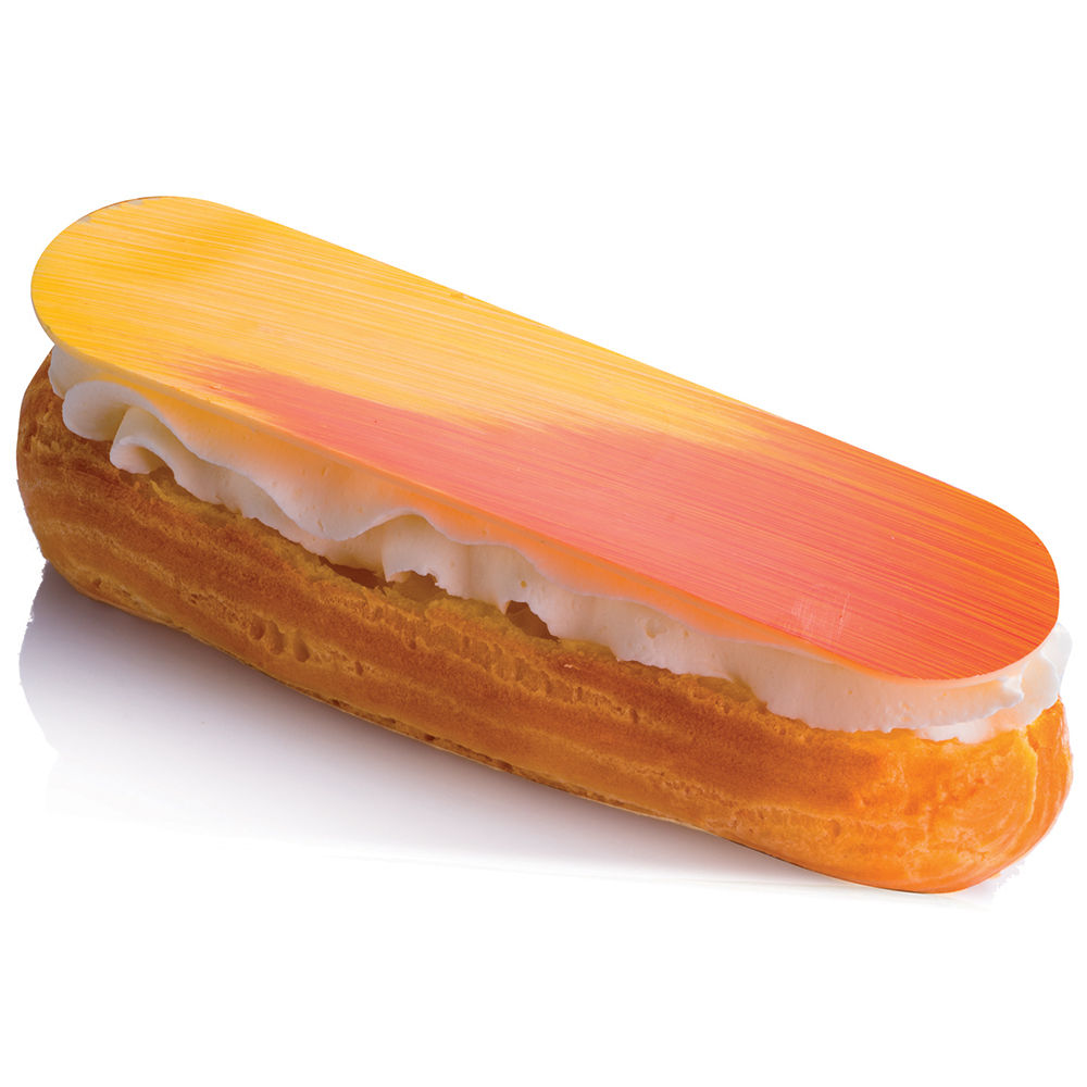 Oblong chocolate decoration mold by Martellato, silicone, 36 pieces, 60x18mm