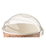 Black PS Lid For 200 ml Cup Leone, Ø7cm