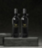 Two bottles of Yarden Cru Elite wines on a rock